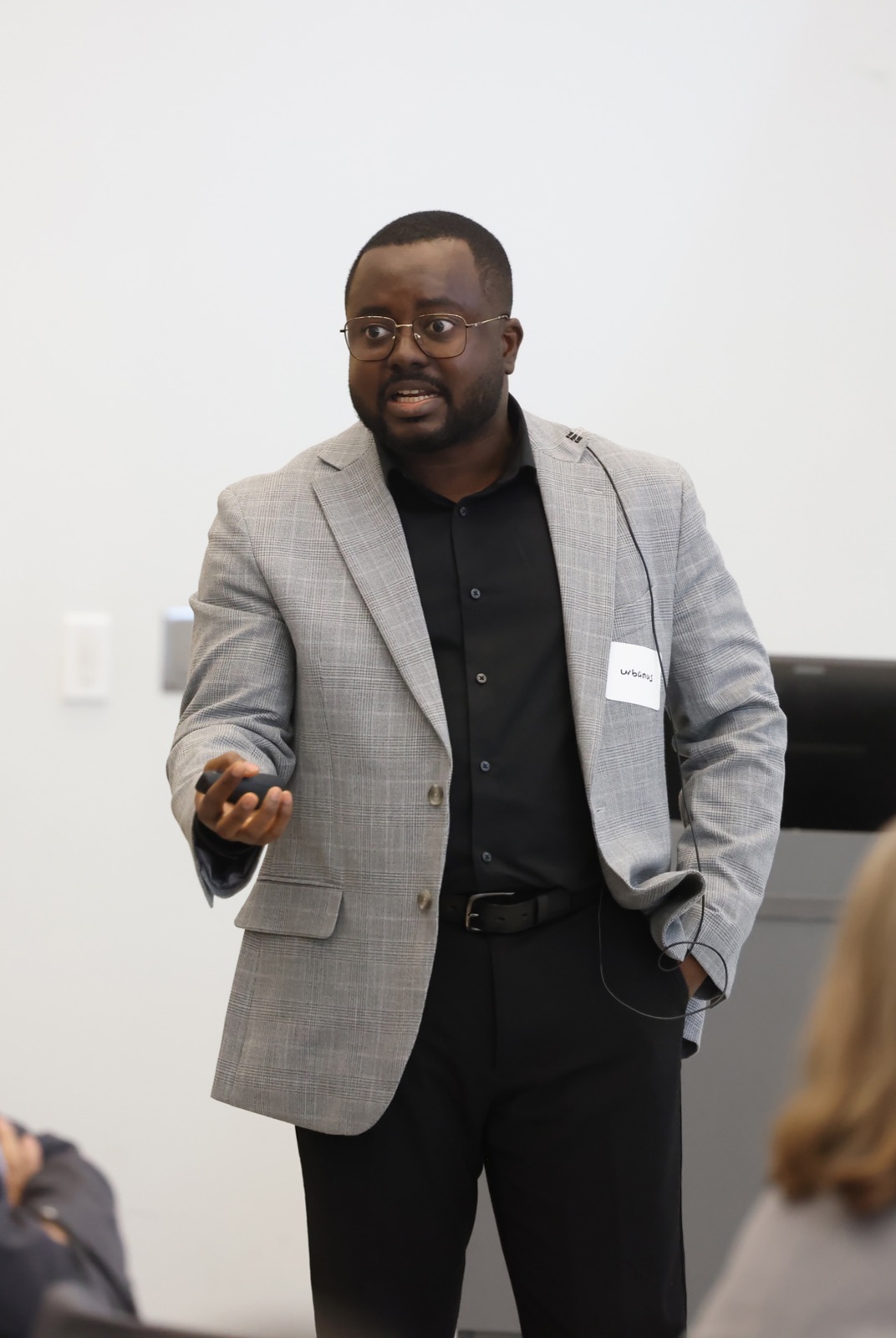 Urbanus Wedaaba Azupogo speaking during an academic lecture